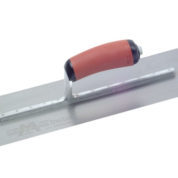 MARSHALLTOWN MPB14SSD Pre-Worn PermaShape® Finishing S/S Trowel DuraSoft® Handle 14 x 5in