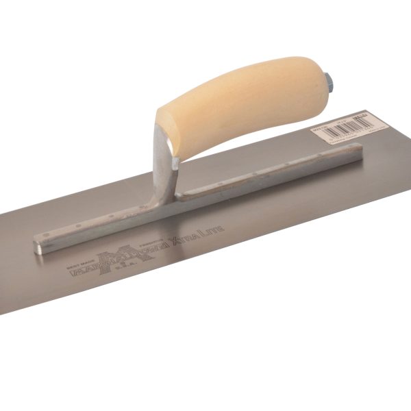 MARSHALLTOWN MXS13 Plasterer's Finishing Trowel Wooden Handle 13 x 5in