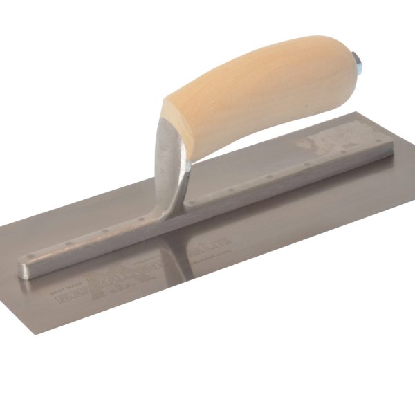 MARSHALLTOWN MXS1SS Plasterer's Finishing Trowel Stainless Steel Wooden Handle 11 x 4.1/2in