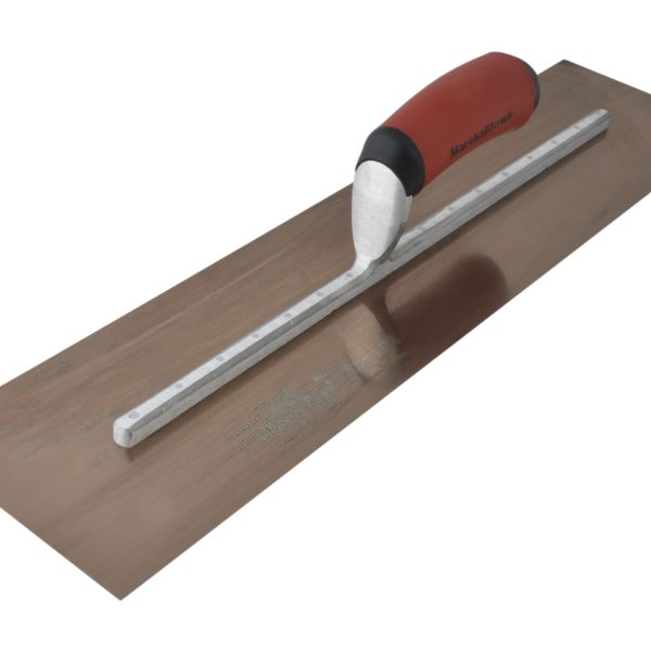 MARSHALLTOWN MXS205GD Golden Stainless Steel Finishing Trowel DuraSoft® 20 x 5in