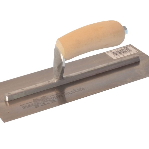 MARSHALLTOWN MXS4 Plasterer's Finishing Trowel Wooden Handle 11.1/2 x 4.3/4in