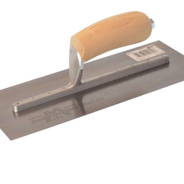 MARSHALLTOWN MXS7 Plasterer's Finishing Trowel Wooden Handle 12 x 5in