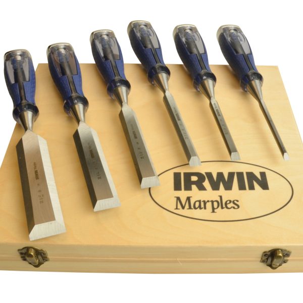 IRWIN® MARPLES® M750 Splitproof Pro Bevel Edge Chisel Set, 6 Piece