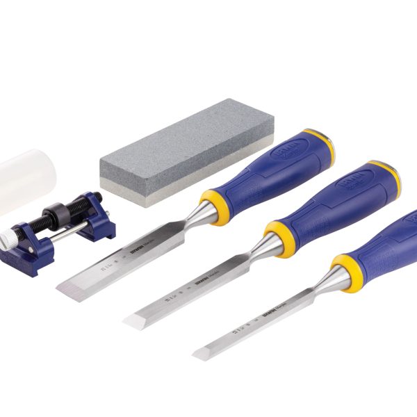 IRWIN® MARPLES® MS500 ProTouch™ All-Purpose Chisel Set, 3 Piece + Sharpening Kit
