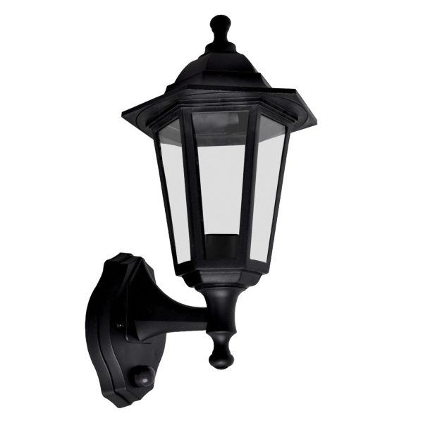 MERIDAN LIGHTING Six Panel Lantern with PIR 60W