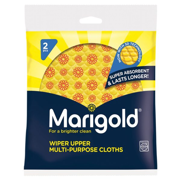 MARIGOLD Wiper Upper Multi-Purpose Cloths x 2 (Box 12)
