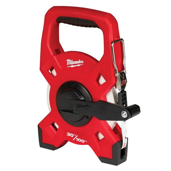 MILWAUKEE Fibreglass Open Long Tape 30m/100ft (Width 13mm)