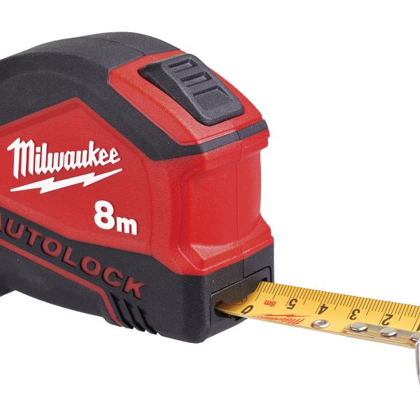 MILWAUKEE Autolock Tape Measure 8m/26ft (Width 25mm)