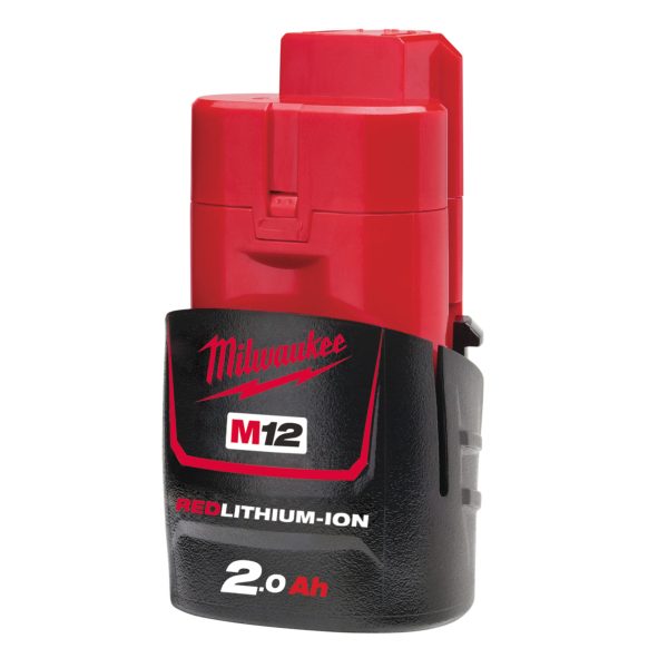 MILWAUKEE M12 B2 REDLITHIUM-ION™ Battery 12V 2.0Ah Li-ion