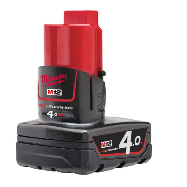 MILWAUKEE M12 B4 REDLITHIUM-ION™ Battery 12V 4.0Ah Li-ion