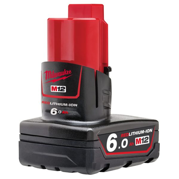 MILWAUKEE M12 B6 REDLITHIUM-ION™ Battery Pack 12V 6.0Ah Li-ion