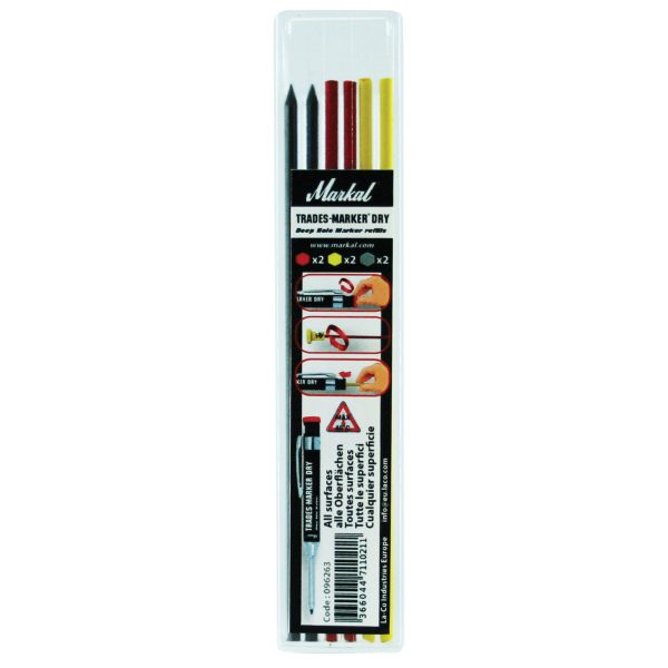 MARKAL TRADES-MARKER® DRY Assorted Refills (Pack 6)