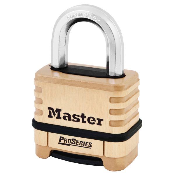 MASTER LOCK  ProSeries® Brass 4 Digit Padlock 57mm