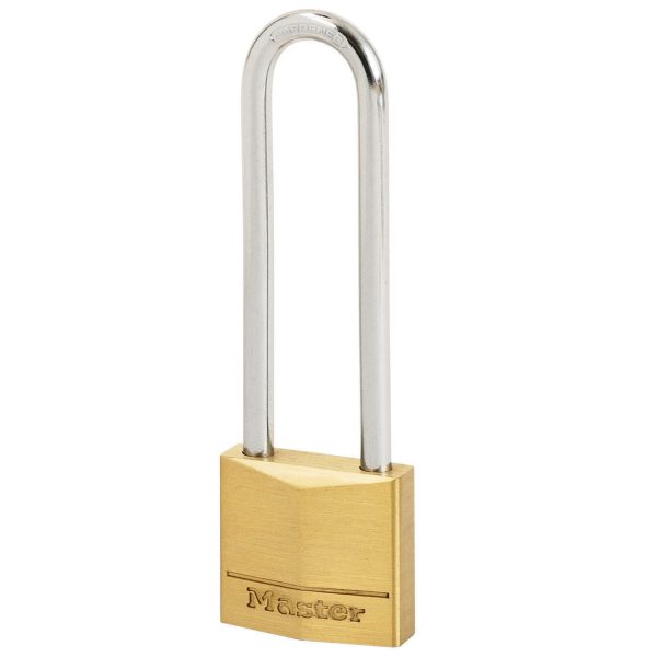 MASTER LOCK  Solid Brass 30mm Padlock 4-Pin - 64mm Shackle