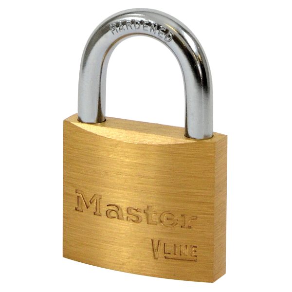 MASTER LOCK  V Line Brass 40mm Padlock - Keyed Alike 2341