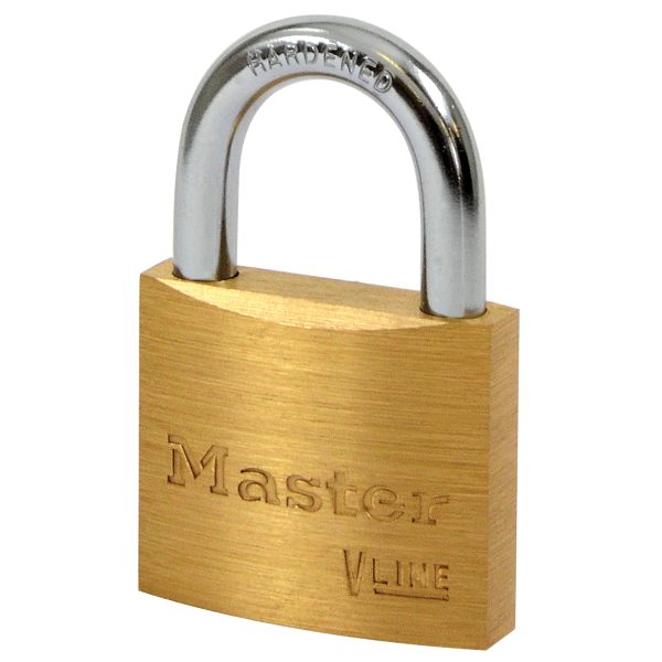 MASTER LOCK  V Line Brass 40mm Padlock - Keyed Alike 4232