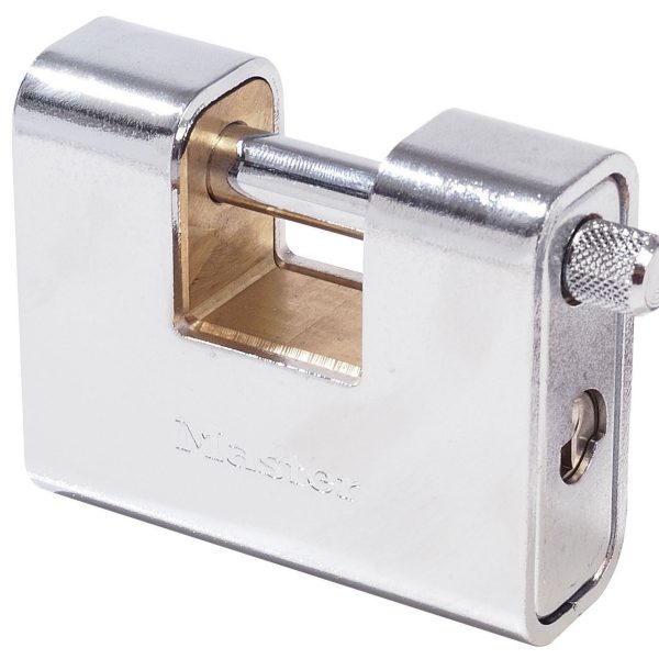 MASTER LOCK  Armoured 80mm Zinc Body Shutter Padlock