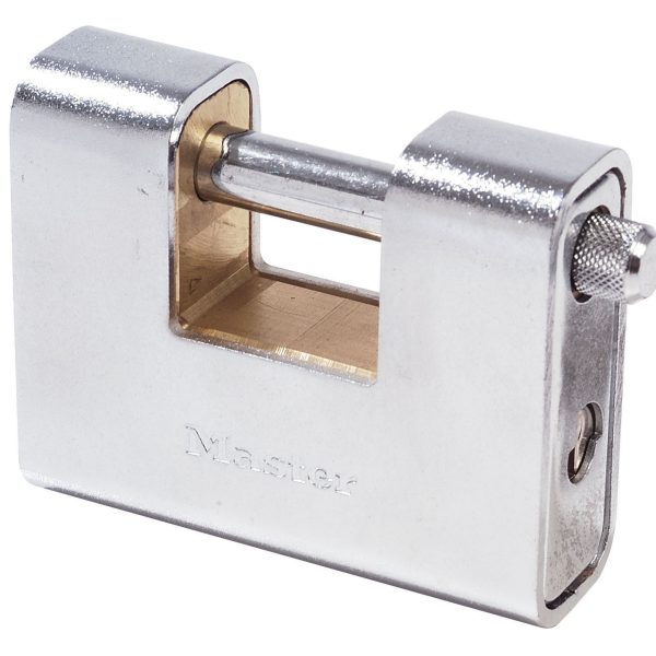 MASTER LOCK  Armoured 90mm Zinc Body Shutter Padlock