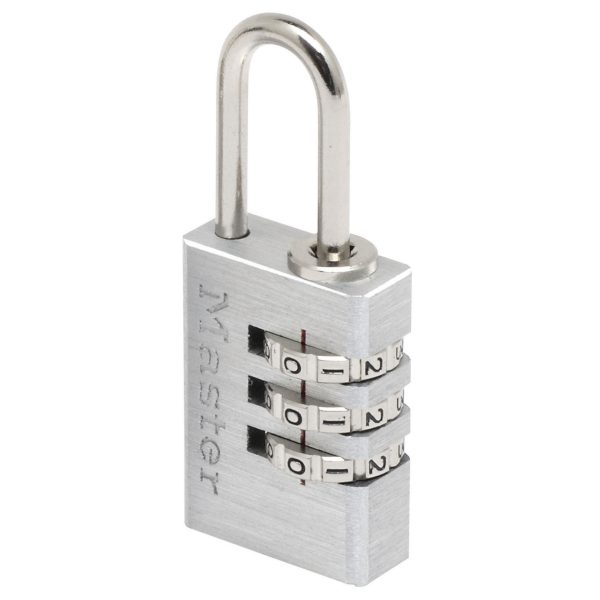 MASTER LOCK  Aluminium 20mm 3-Digit Combination Padlock