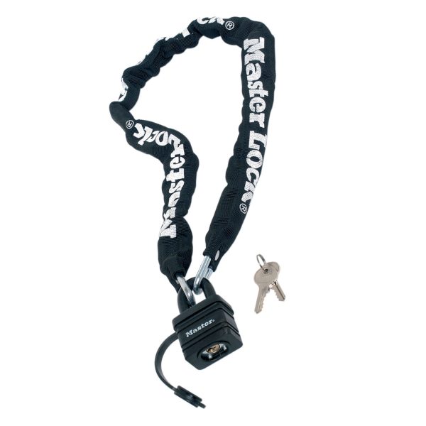 MASTER LOCK  Weather Tough 40mm Padlock & Chain 90cm x 6mm
