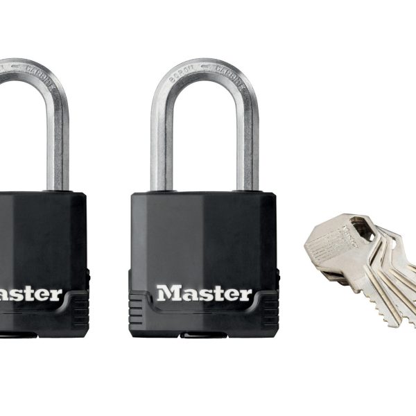 MASTER LOCK  Excell™ Weather Tough 45mm Padlock 4-Pin - Keyed Alike x 2