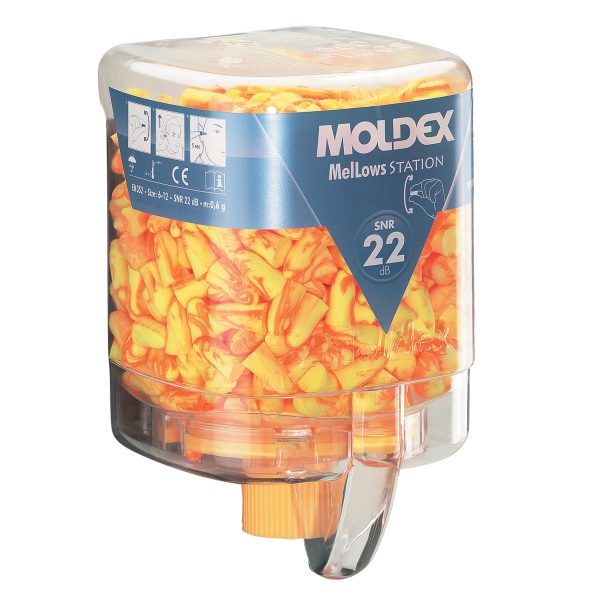 MOLDEX Disposable Foam Earplugs MelLows® Station SNR 22 dB (250 Pairs)