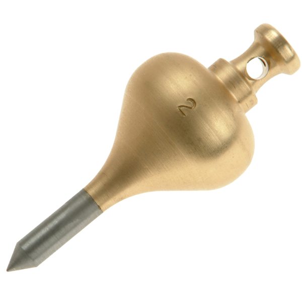 MONUMENT   249D Brass Plumb Bob 128g (4.1/2oz) Size 2