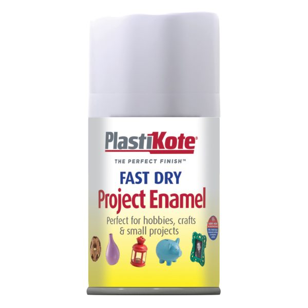 PLASTIKOTE Fast Dry Enamel Aerosol Matt White 100ml