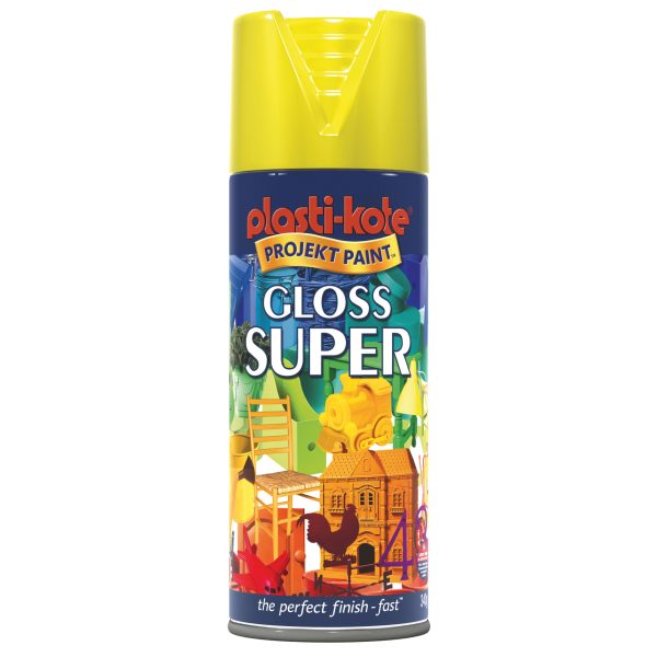 PLASTIKOTE Gloss Super Spray Yellow 400ml