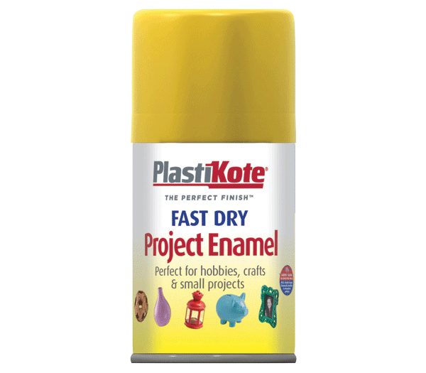 PLASTIKOTE Fast Dry Enamel Aerosol Buttercup Yellow 100ml