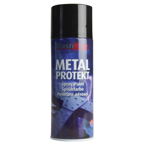 PLASTIKOTE Metal Protekt Spray Gloss Black 400ml