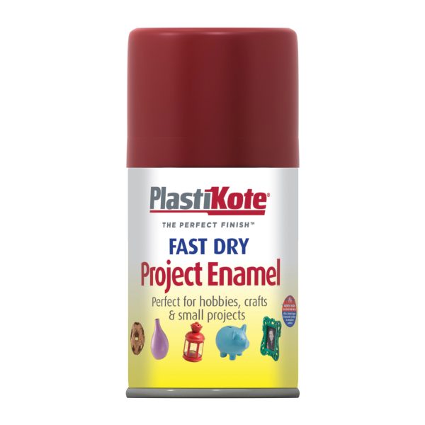 PLASTIKOTE Fast Dry Enamel Aerosol Metallic Red 100ml