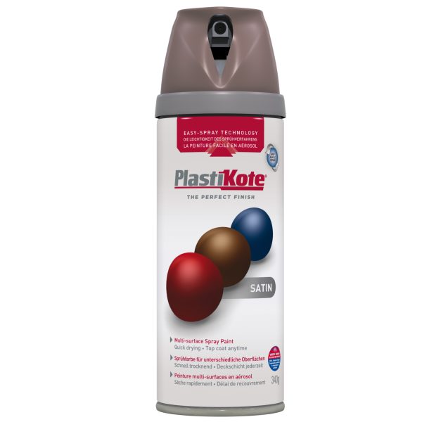 PLASTIKOTE Twist & Spray Satin Cappuccino 400ml