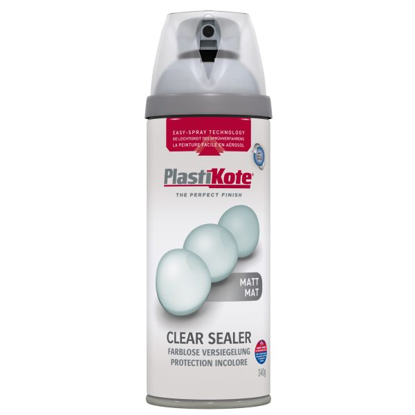 PLASTIKOTE Twist & Spray Matt Clear Sealer 400ml