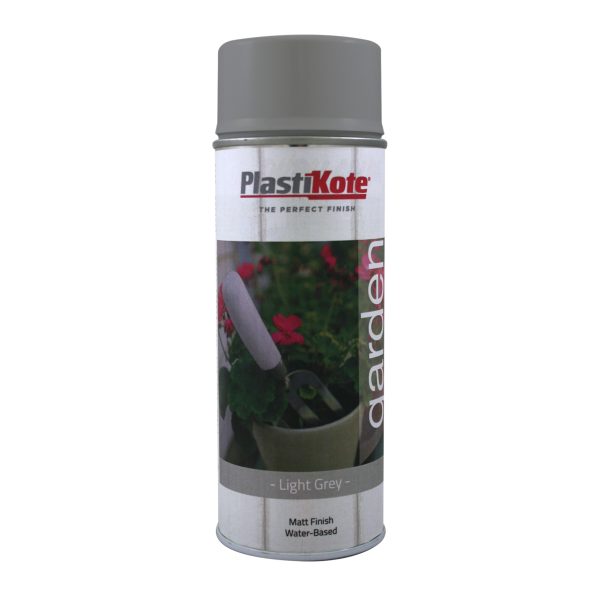 PLASTIKOTE Garden Colours Spray Paint Light Grey 400ml