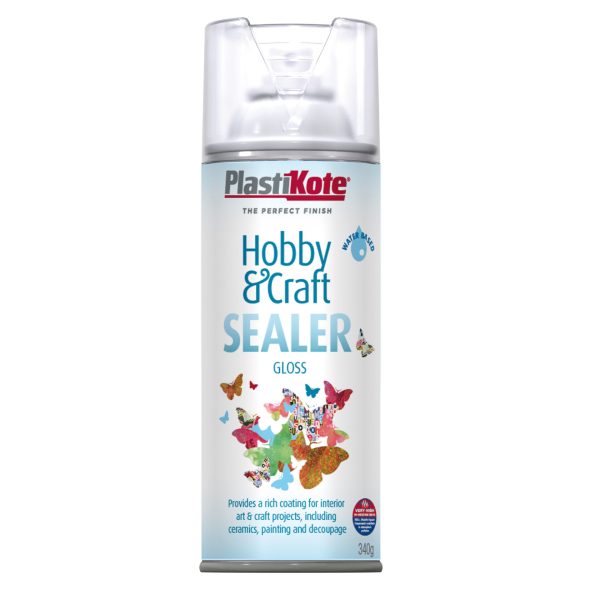 PLASTIKOTE Hobby & Craft Sealer Spray Clear Gloss 400ml