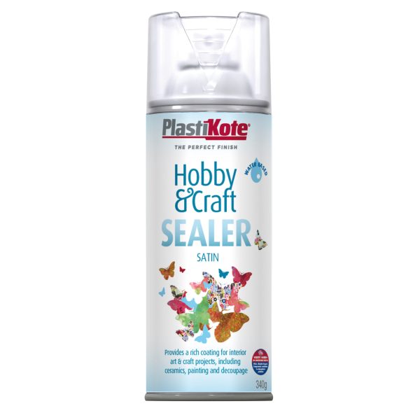 PLASTIKOTE Hobby & Craft Sealer Spray Clear Satin 400ml