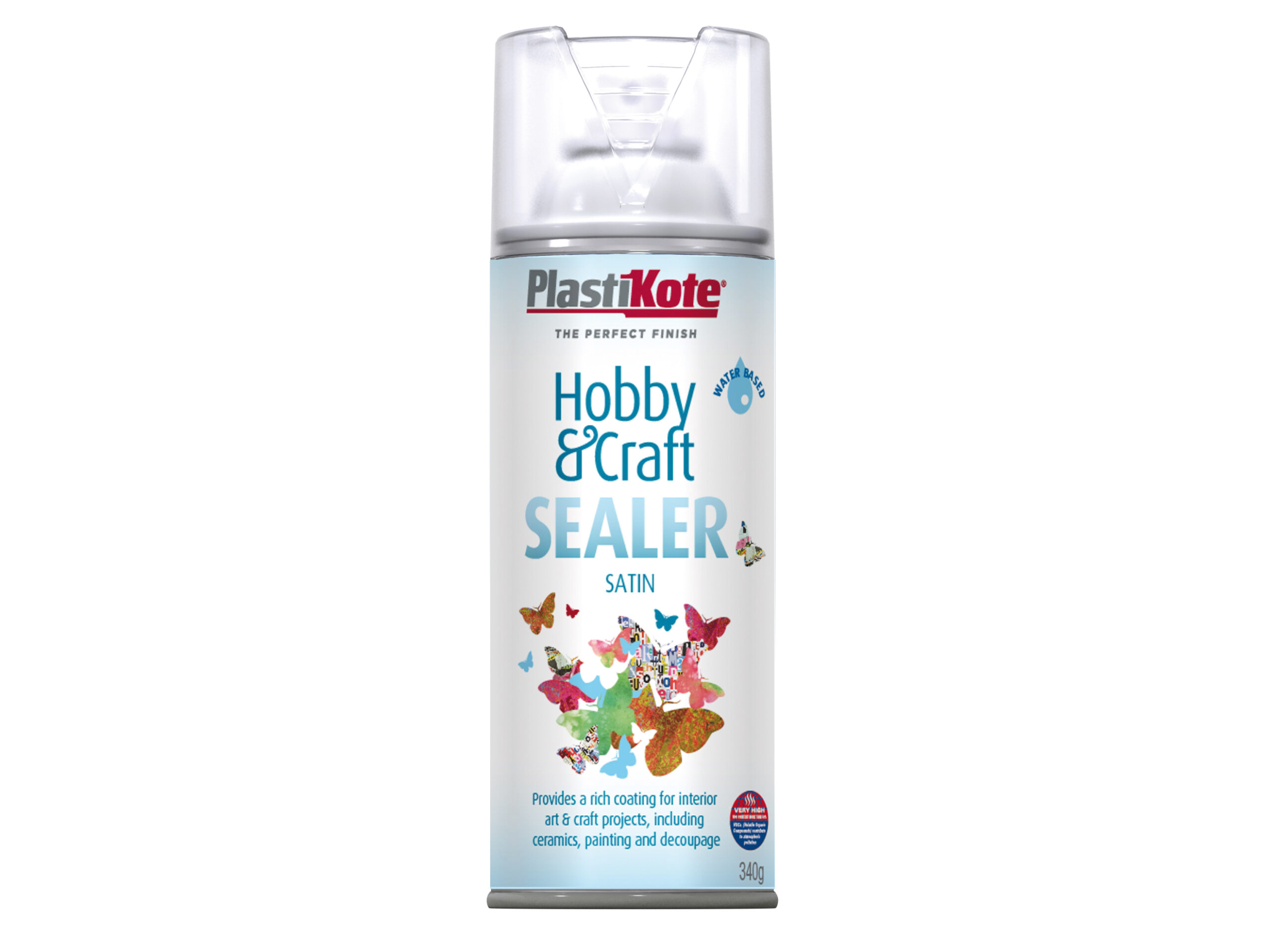 PLASTIKOTE Hobby & Craft Sealer Spray Clear Satin 400ml