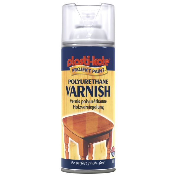PLASTIKOTE Varnish Spray Clear Gloss 400ml
