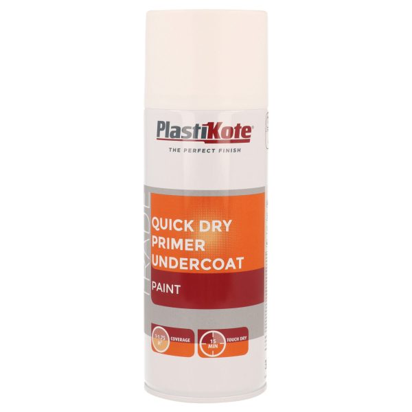 PLASTIKOTE Trade Quick Dry Primer Spray White 400ml