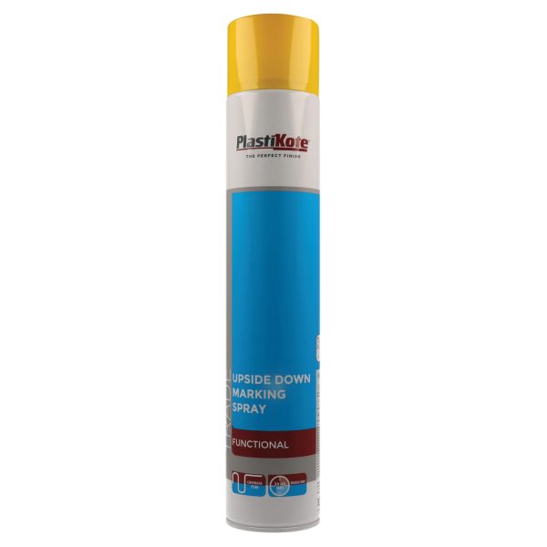 PLASTIKOTE Trade Upside Down Marking Spray Paint Yellow 750ml