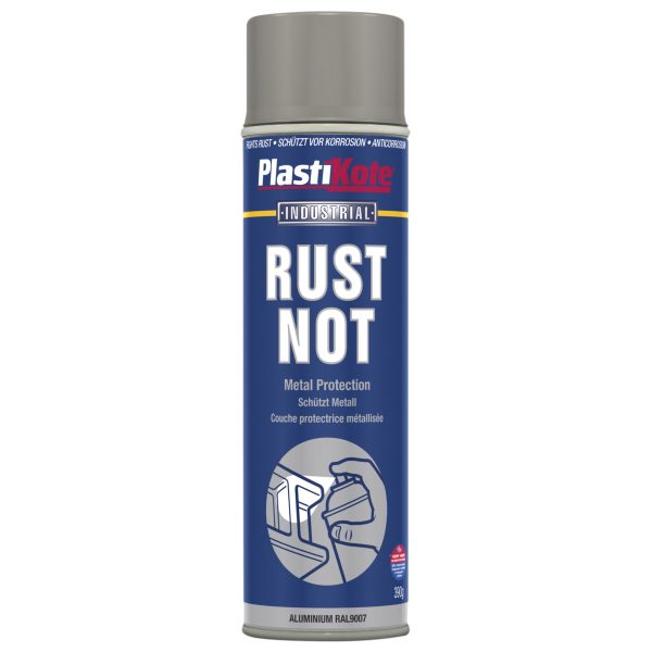 PLASTIKOTE Rust Not Spray Matt Aluminium 500ml