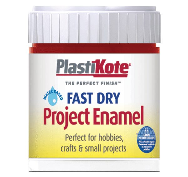 PLASTIKOTE Fast Dry Enamel Paint B25 Bottle Metallic Red 59ml
