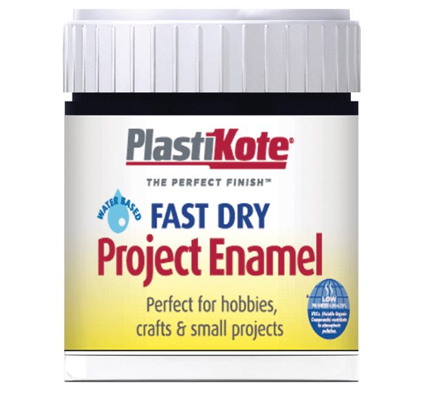PLASTIKOTE Fast Dry Enamel Paint B2 Bottle Matt Black 59ml