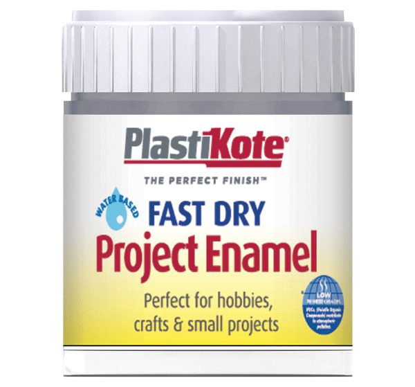 PLASTIKOTE Fast Dry Enamel Paint B52 Bottle Pewter 59ml