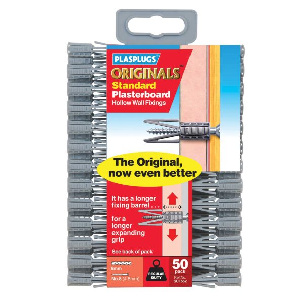 PLASPLUGS SCF 552 ORIGINALS™ Plasterboard Fixings (50)