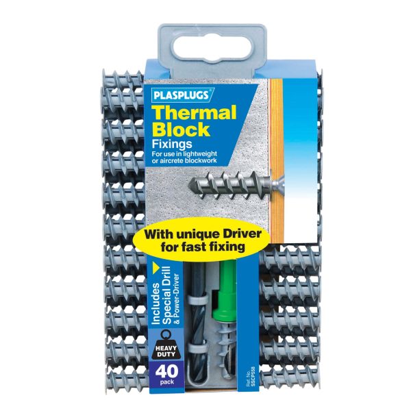 PLASPLUGS Thermal Block Fixings (40)