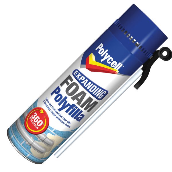POLYCELL Expanding Foam Filler Gap Gun 500ml