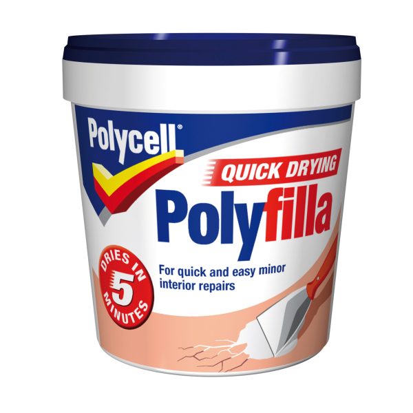 POLYCELL Multipurpose Quick Drying Polyfilla Tub 1kg