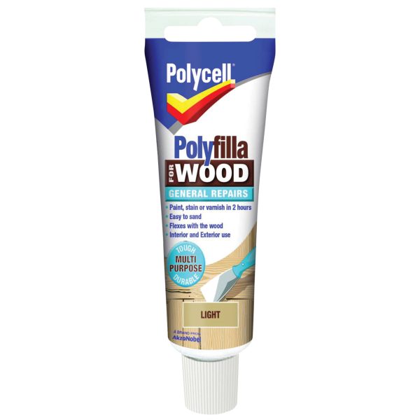 POLYCELL Polyfilla For Wood General Repairs Tube Light 330g
